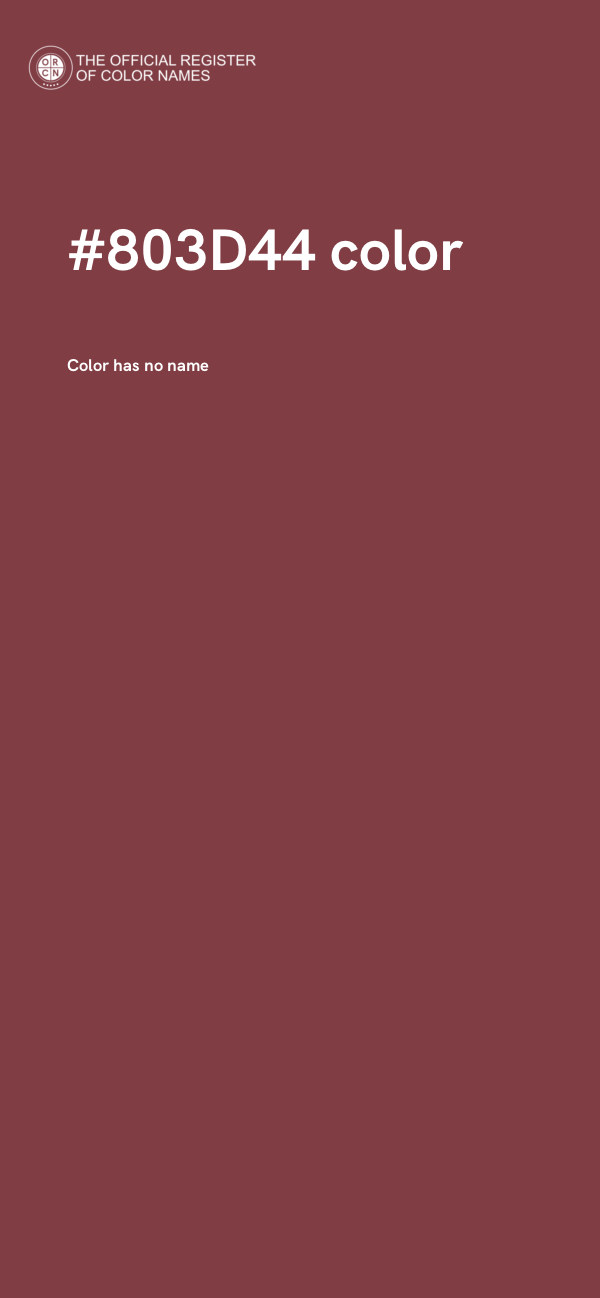 #803D44 color image