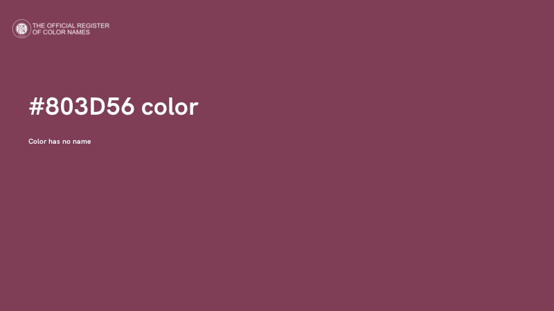 #803D56 color image