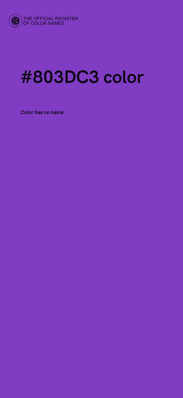 #803DC3 color image
