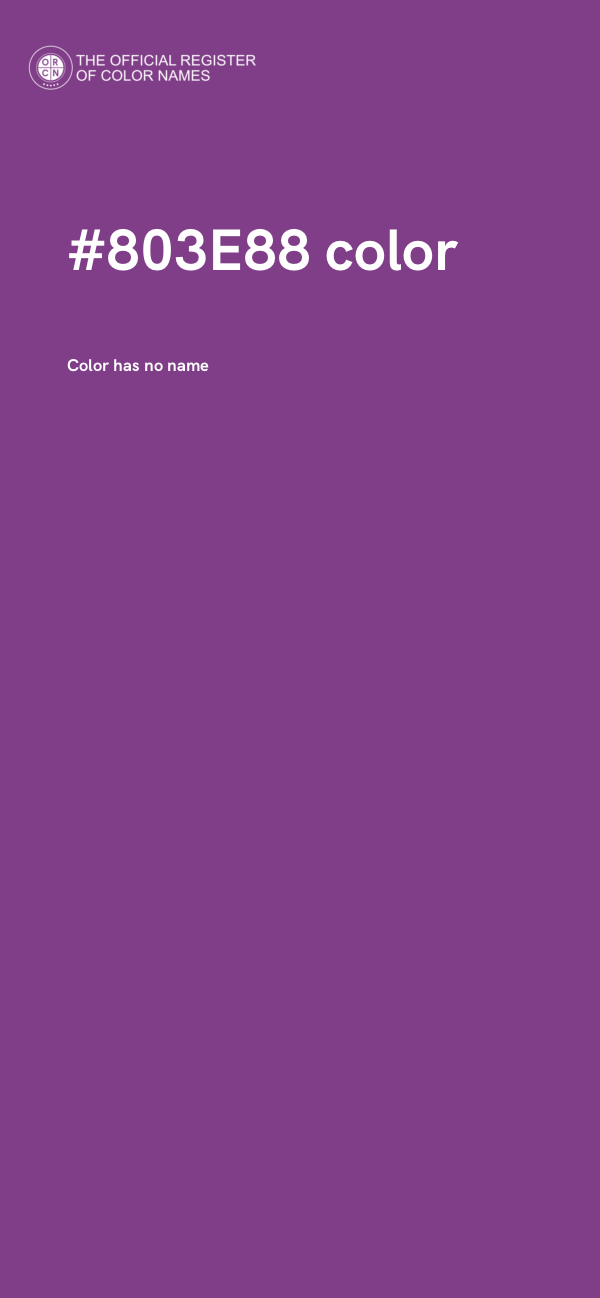 #803E88 color image