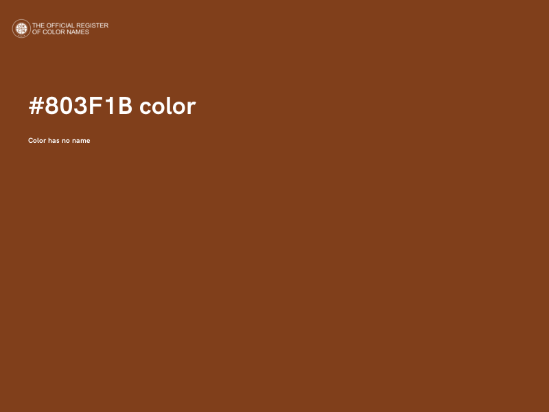 #803F1B color image