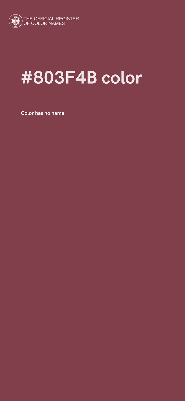 #803F4B color image