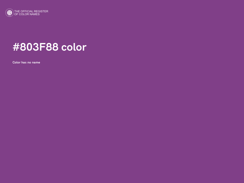 #803F88 color image
