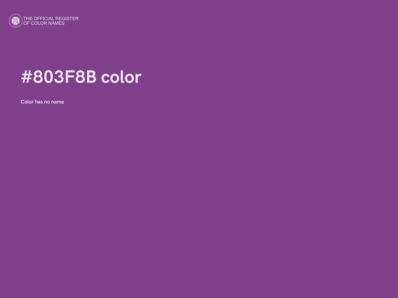 #803F8B color image