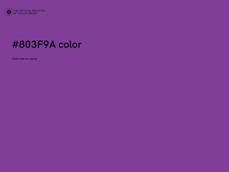 #803F9A color image