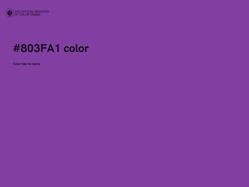 #803FA1 color image