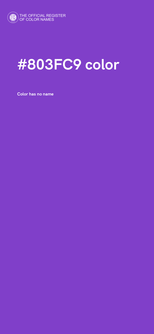 #803FC9 color image