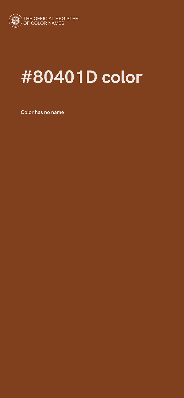 #80401D color image