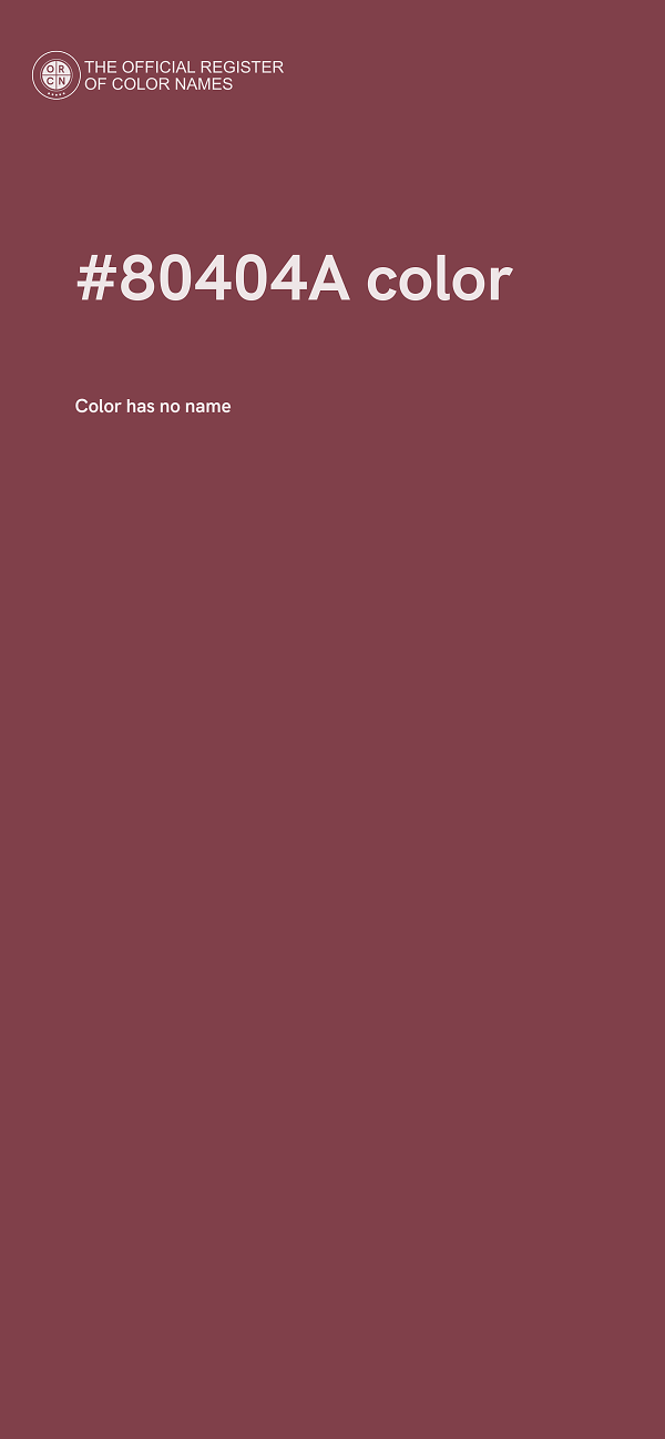 #80404A color image