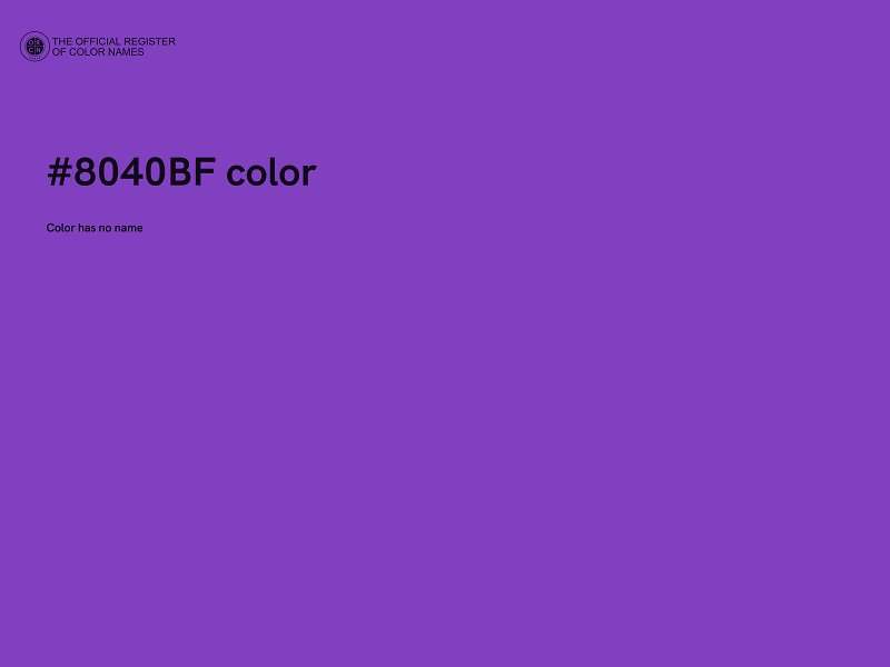 #8040BF color image