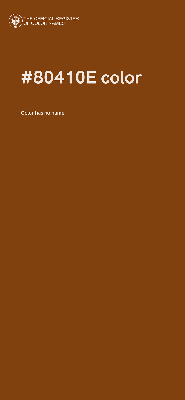 #80410E color image