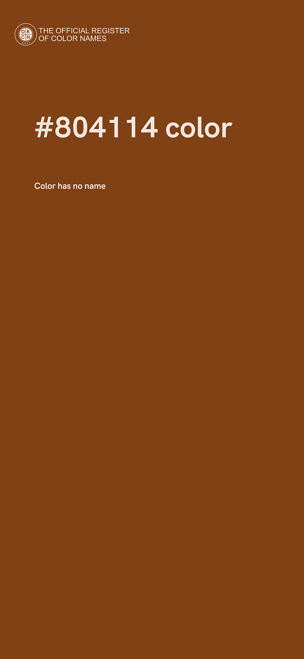 #804114 color image