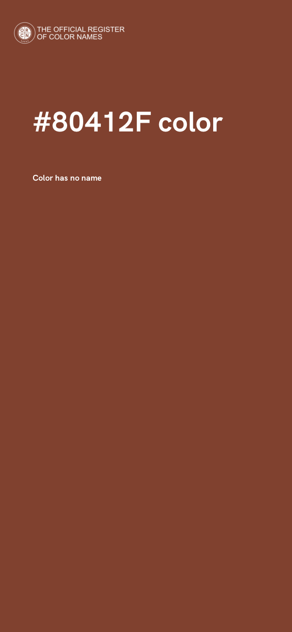 #80412F color image