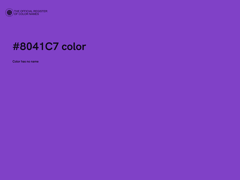 #8041C7 color image