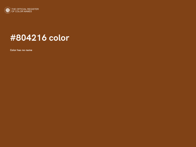 #804216 color image