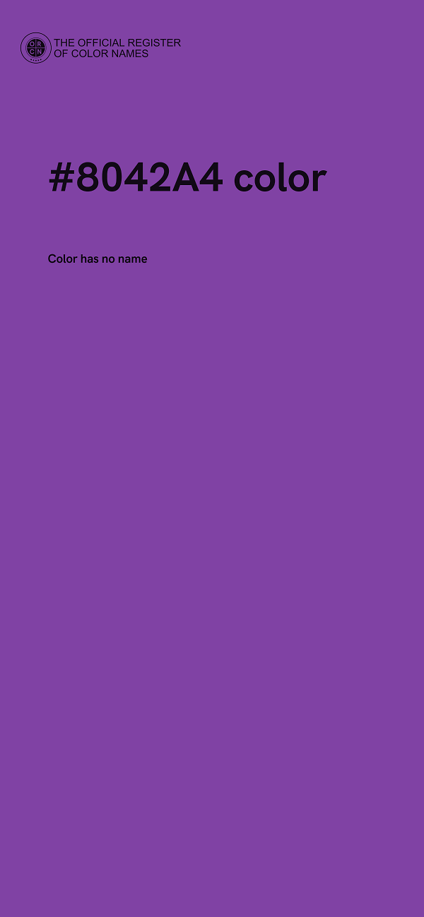 #8042A4 color image