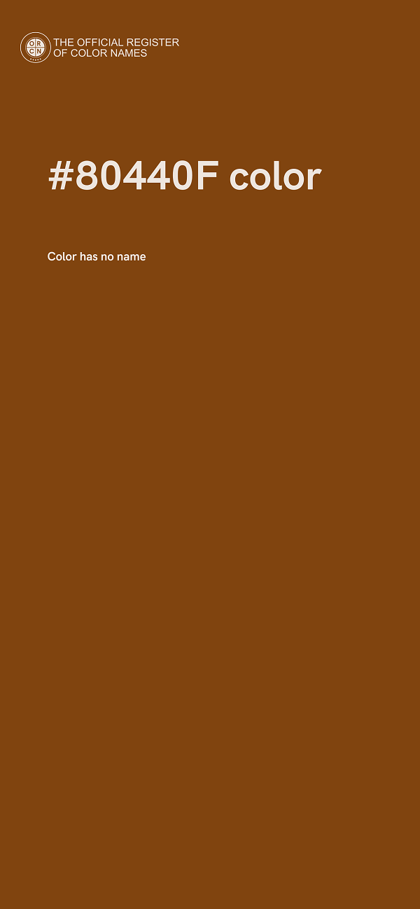 #80440F color image