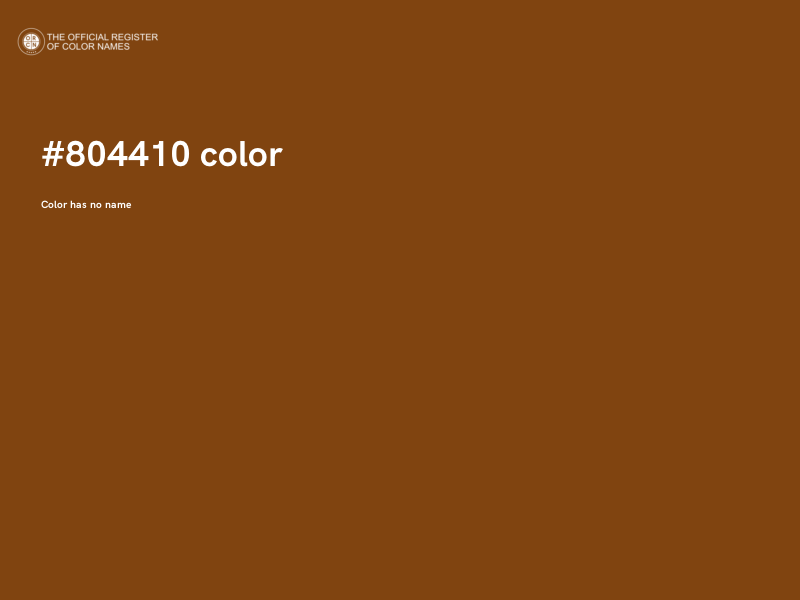 #804410 color image