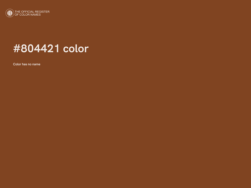 #804421 color image