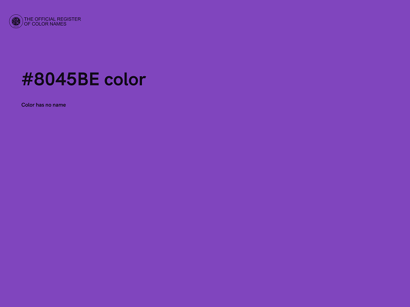 #8045BE color image
