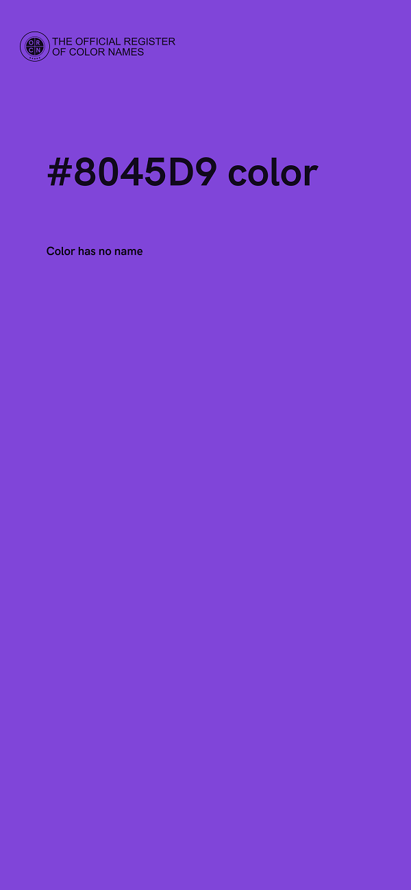 #8045D9 color image