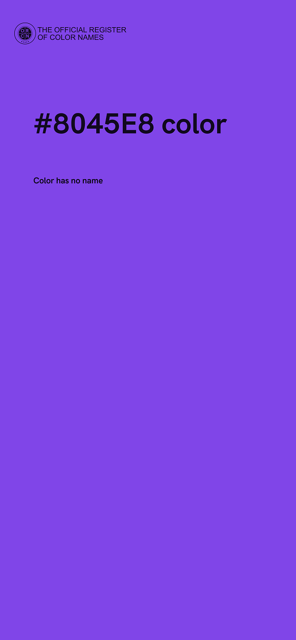 #8045E8 color image