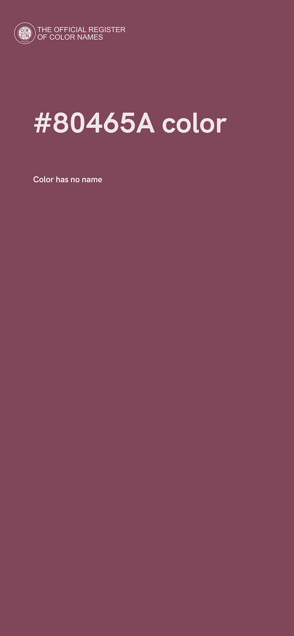 #80465A color image