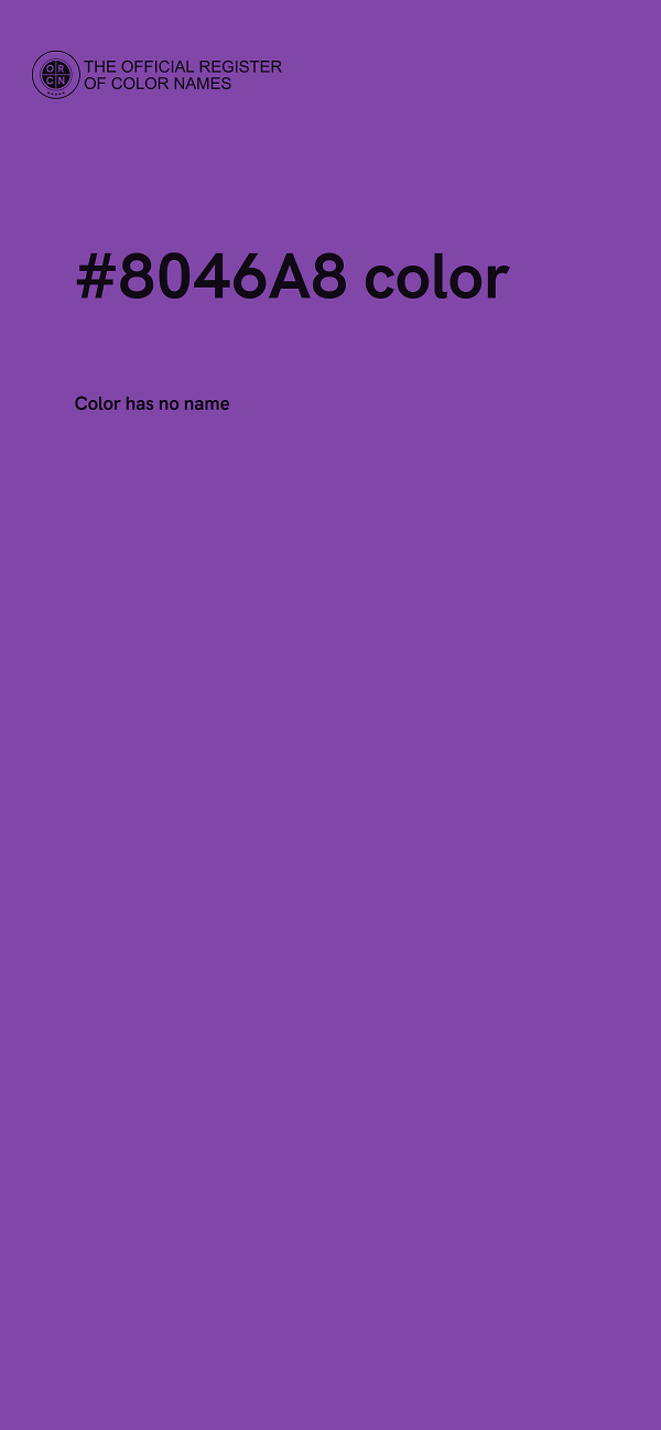 #8046A8 color image