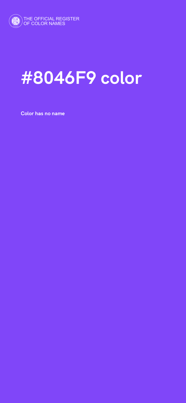 #8046F9 color image
