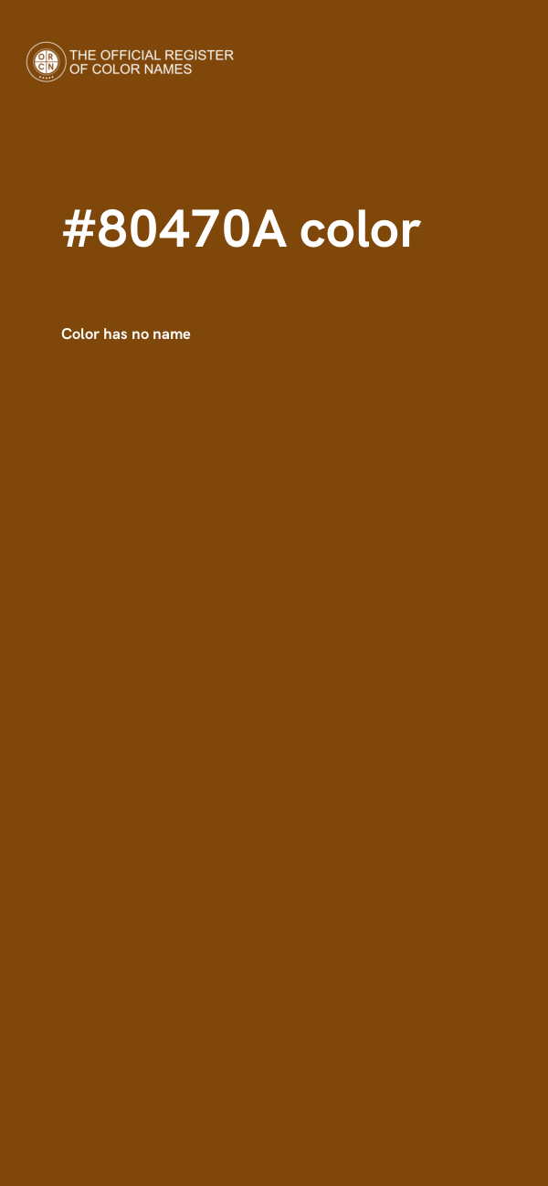 #80470A color image