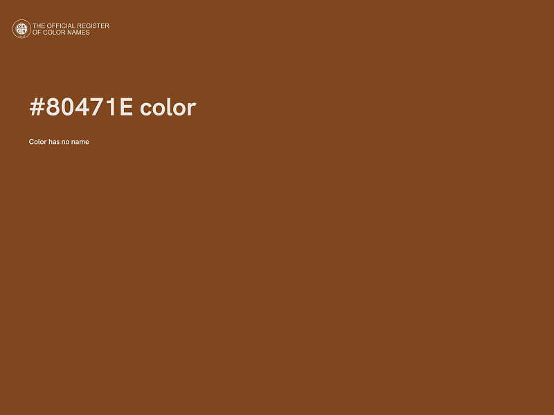 #80471E color image
