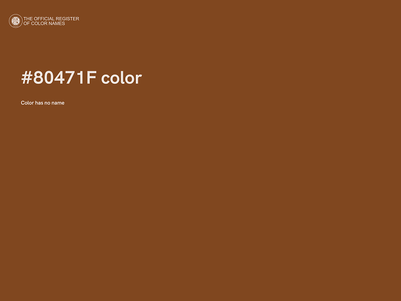 #80471F color image