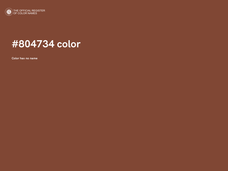 #804734 color image