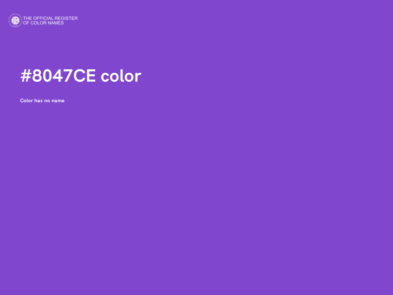 #8047CE color image