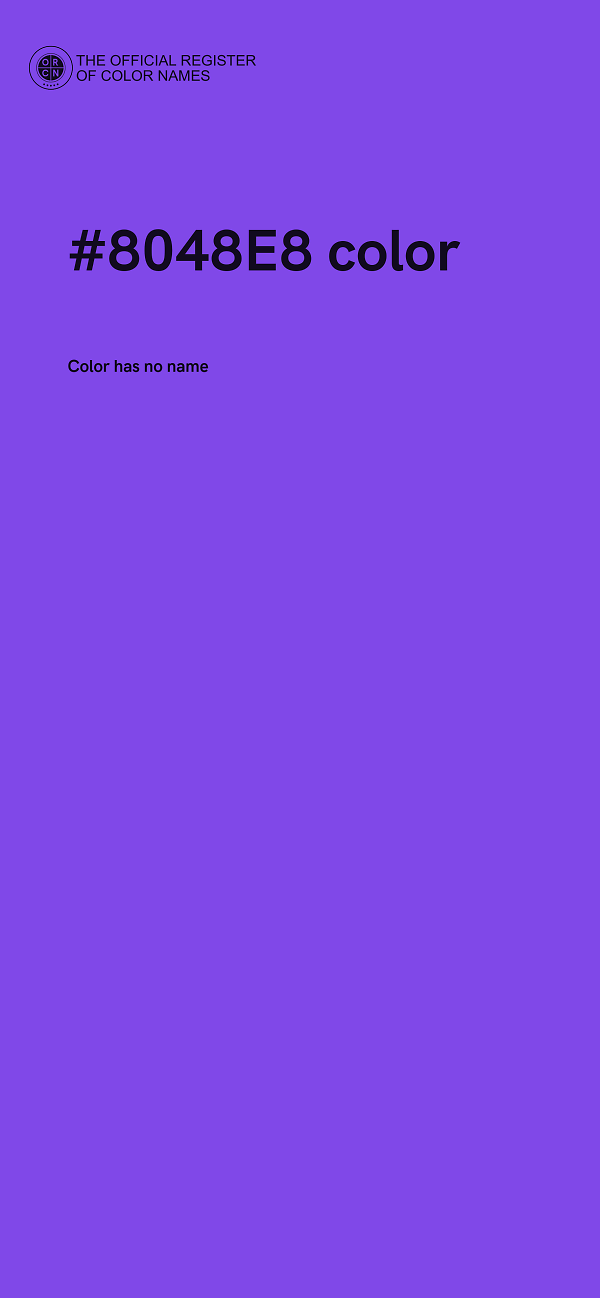 #8048E8 color image