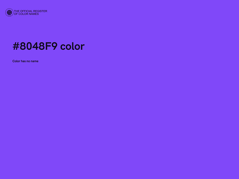 #8048F9 color image