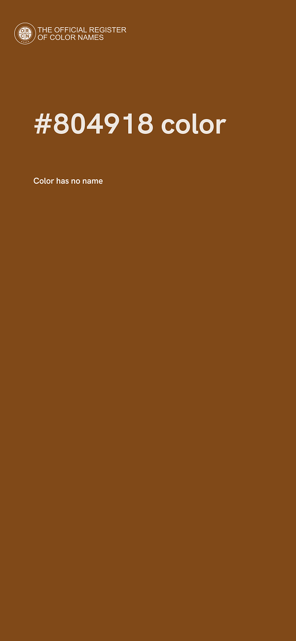 #804918 color image