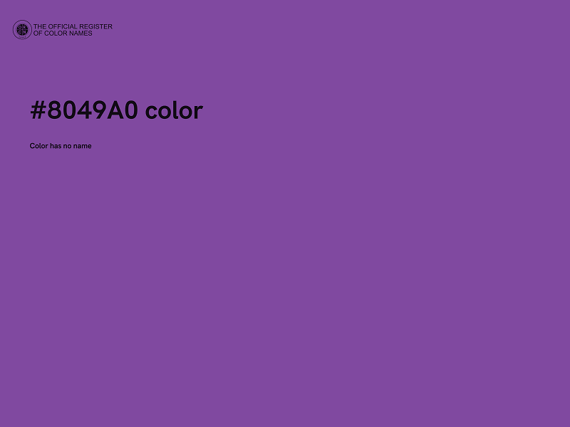 #8049A0 color image