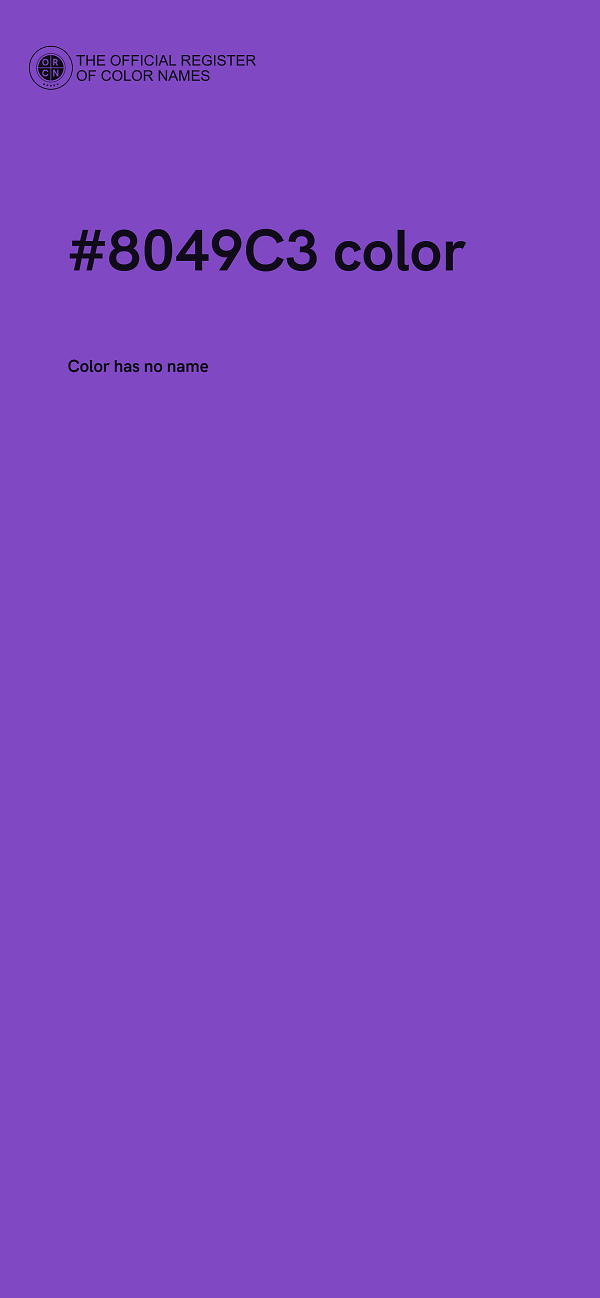 #8049C3 color image