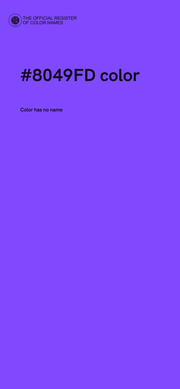 #8049FD color image