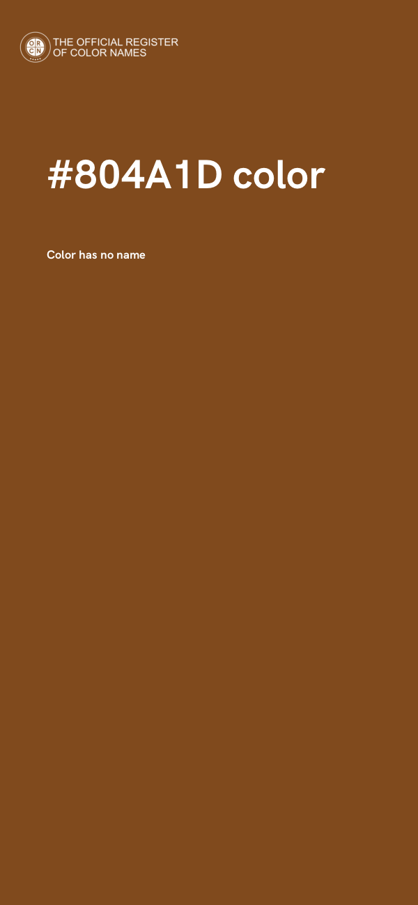 #804A1D color image