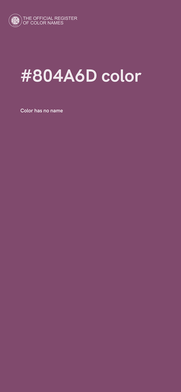 #804A6D color image