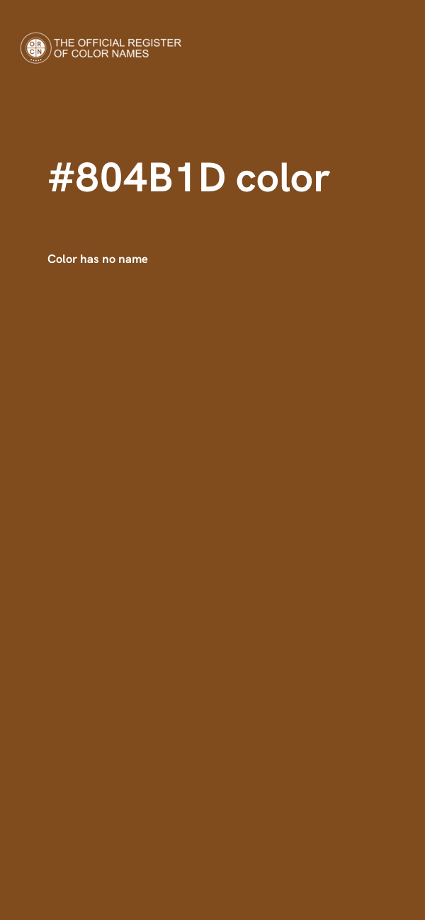 #804B1D color image
