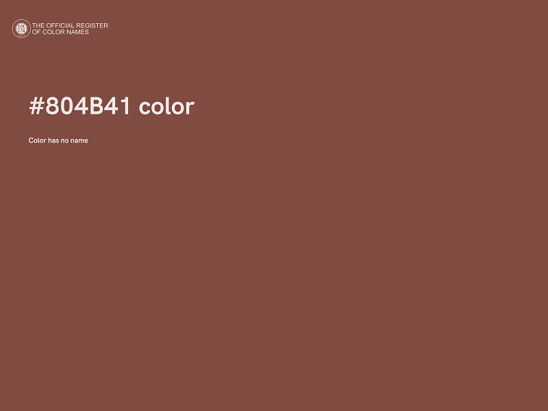 #804B41 color image