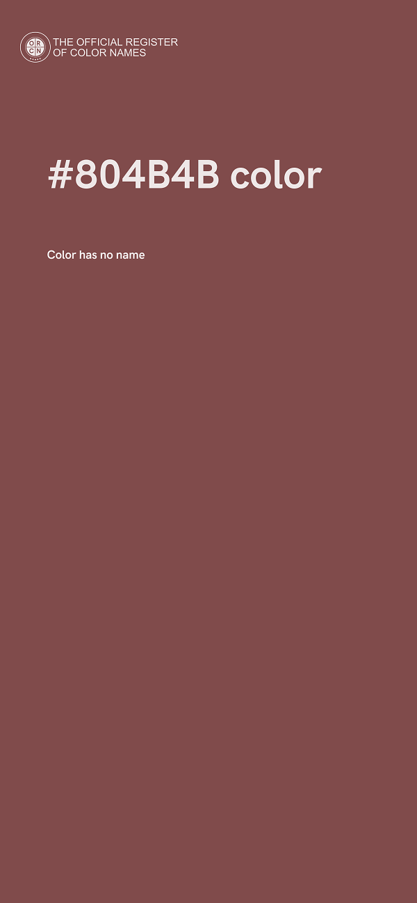 #804B4B color image