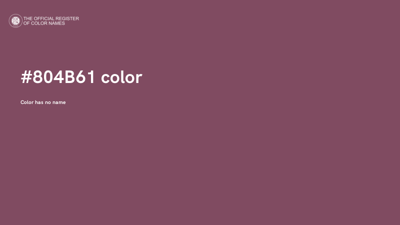 #804B61 color image