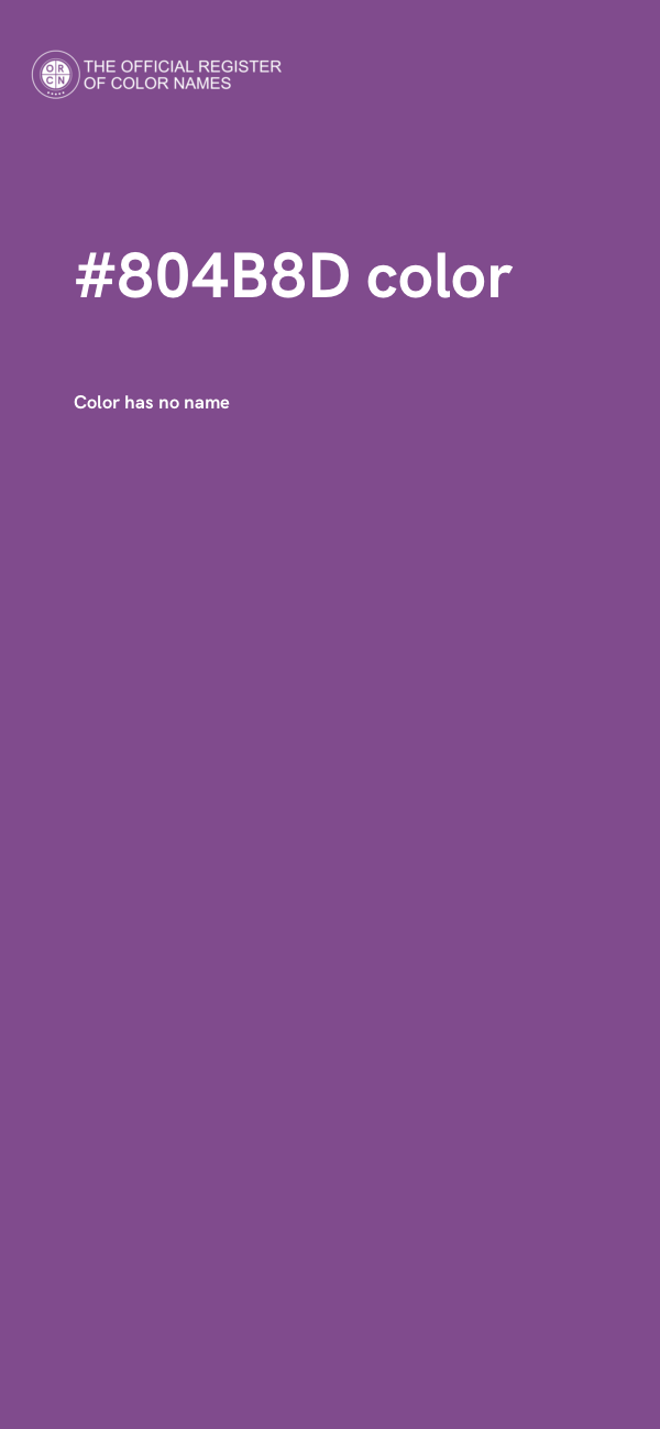 #804B8D color image