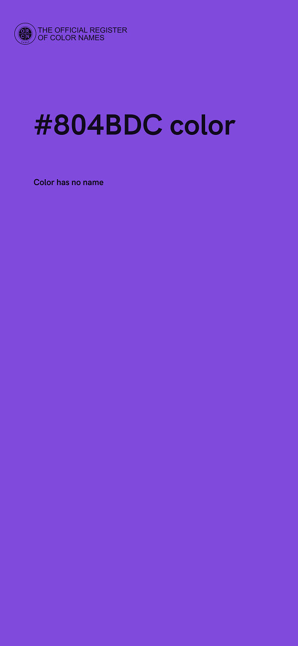 #804BDC color image
