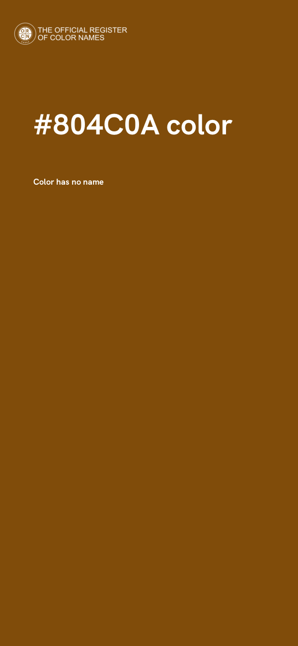 #804C0A color image
