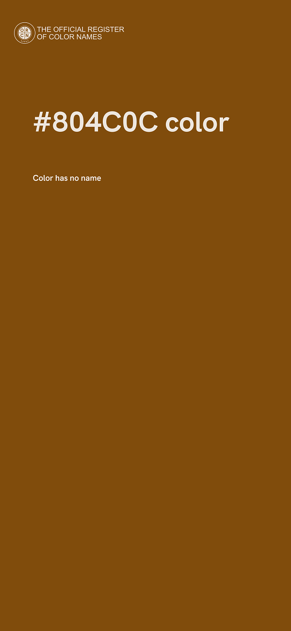 #804C0C color image